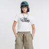 Vans Logo Printed Round Neck Comfortable Fashion Pullover American Vintage Short Sleeve T-Shirt Women Tops Off-White VN0A7Q273KS