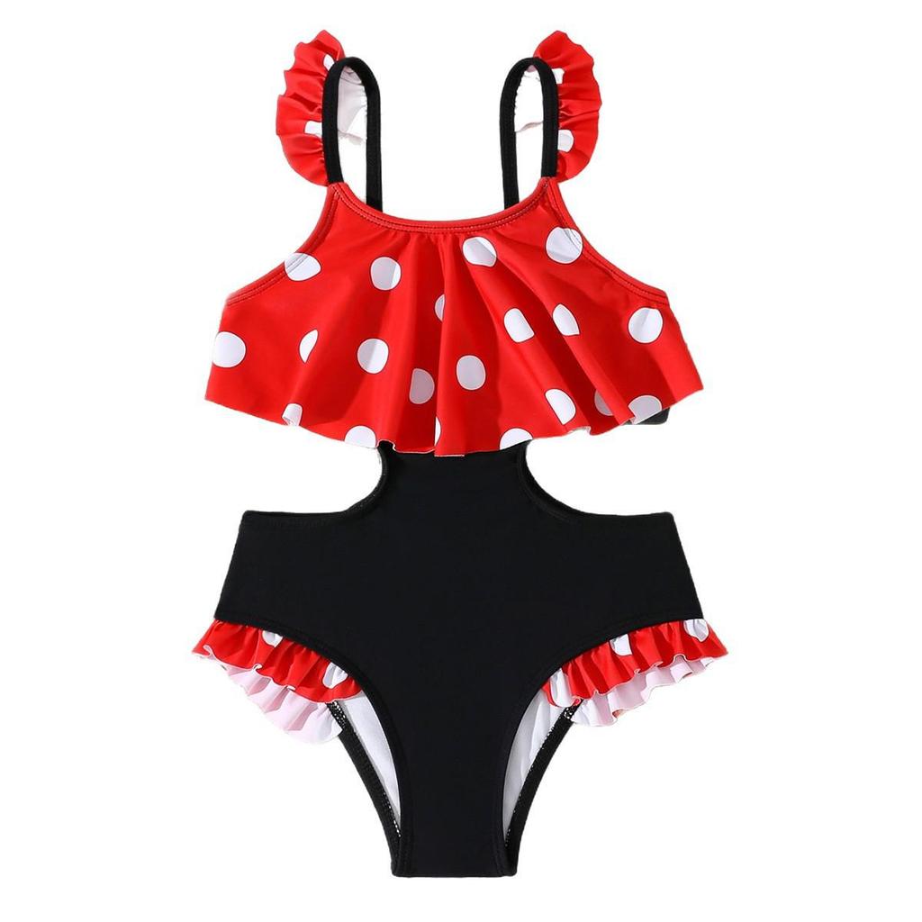 2026 Cute Girls' One-Piece Swimwear - Small & Medium Children's Bikini