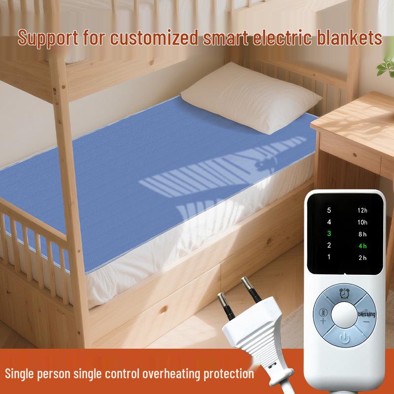 European/American/Japanese Standard Electric Blanket - Single/Double, Household Use, Timed Heating, Customizable Options Available