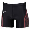 Mizuno Track Field Racing Short Size XL & Tights, Unisex, Adult, Black/Red, (U2MBB012)