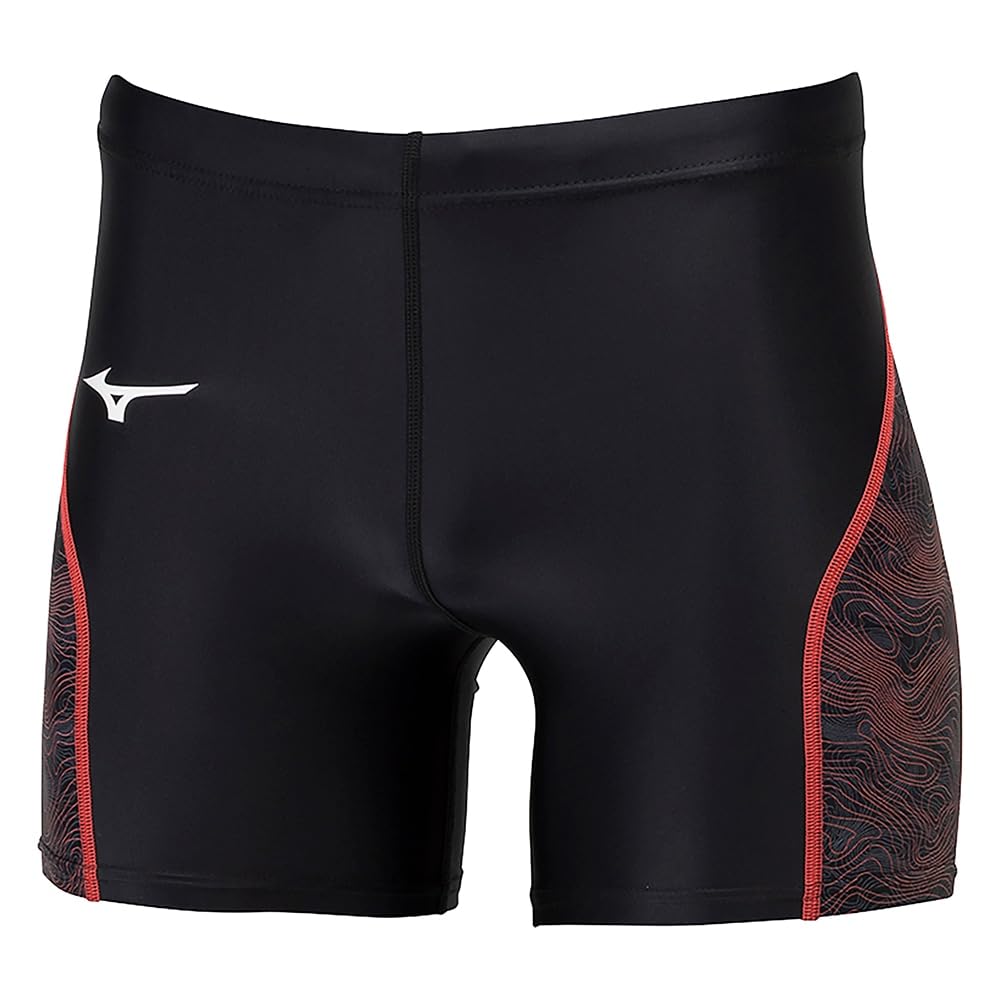 

Mizuno Track Field Racing Short Size XL & Tights, Unisex, Adult, Black/Red, (U2MBB012)