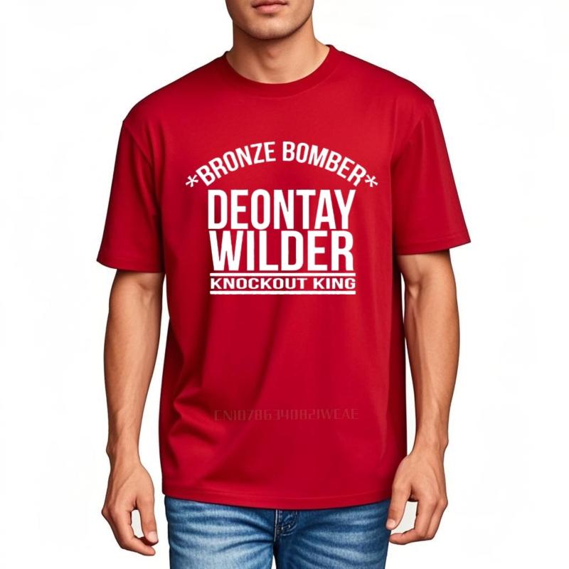 Mens Brand Stylish Tshirt NEW DEONTAY WILDER THE BRONZE BOMBER Euro Size TSHIRT S M L XL 2XL 3XL ZM1 Plus Size Tshirt 4XL