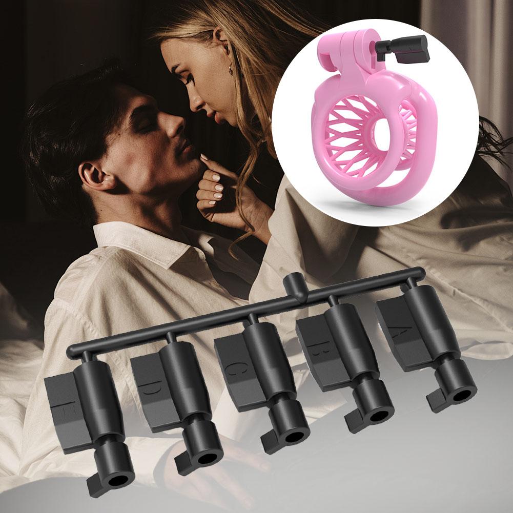 Jednorazowa Plastikowa Klatka Czystości Blokada Klucz Święty Trener Blokada Klatka na Penisa Sissy Akcesorium Ograniczenie BDSM Zabawka Seksualna