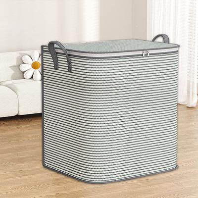 Wardrobe Storage Bag Zipper Closure Handle Closet Clothes Storage Basket with Organizer Housemoving Package