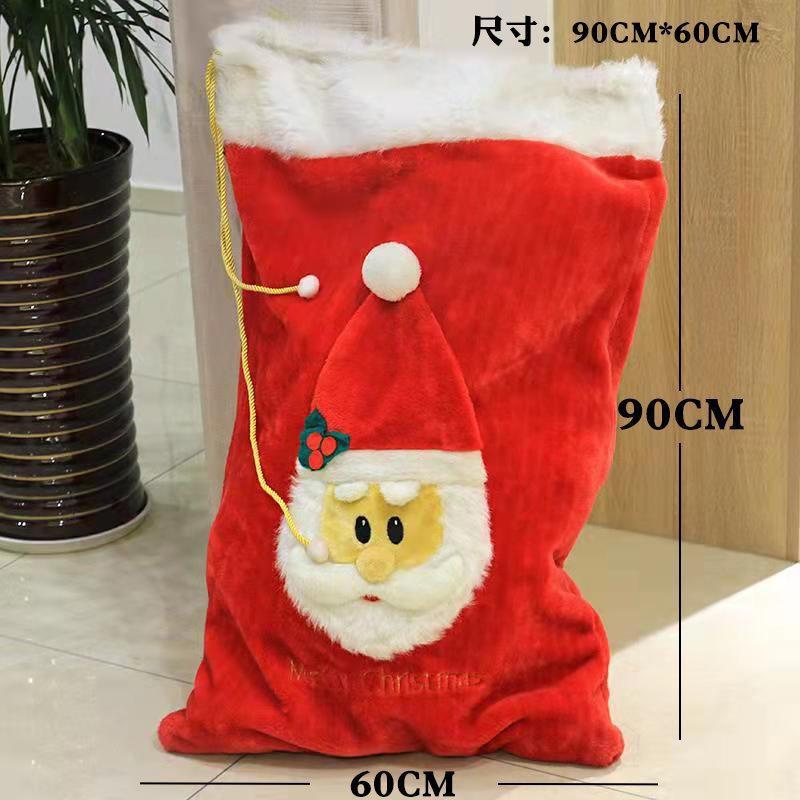 Santa Claus gift bag, Elk snowman Christmas storage bag, children's clothing products, clothing decorations