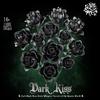 Creative Dark Rose Bouquet Building Blocks Gothic Style Black Flowers DIY Assembly Bricks Model Valentines Day Gift for Her