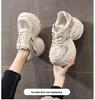 Women's Hidden Heel Chunky Dad Shoes - Autumn 2025 Mesh Casual Sneakers HS6798-1