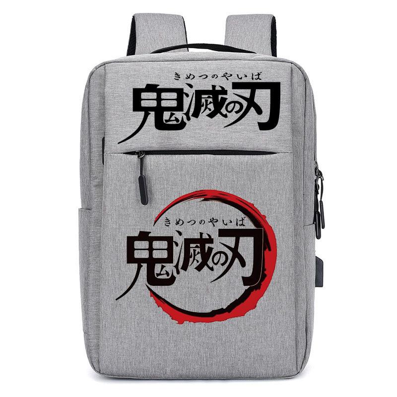 Japan Cartoon Comics Demon Slayer USB Charging Backpack Large Capacity Student Casual Backpack 0004