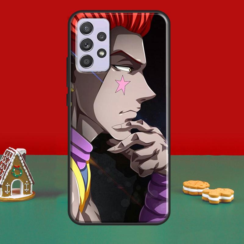 Hunter Anime Hisoka Pouzdro Pro Samsung A52S A12 A32 A42 A52 A72 A51 A71 A31 A11 A40 A50 A70 A21S Kryt Telefonu