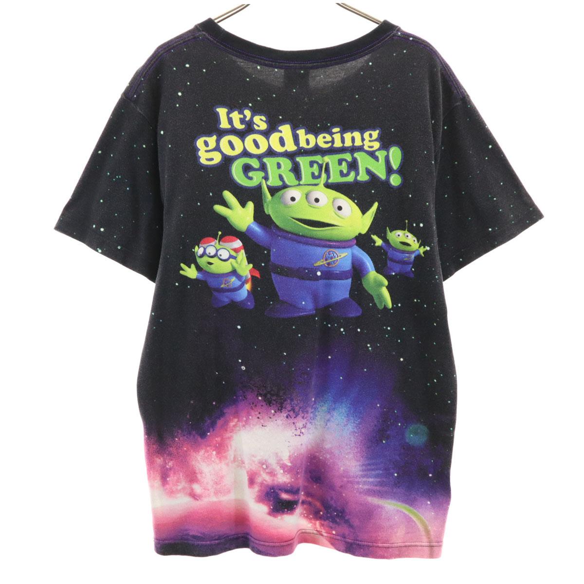 

X-girl Back print Toy Story Little Green Men Short sleeve T-shirt Women Used