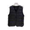 White Duck Down Jacket Liner Women's New V-neck Light and Thin Vest Stacked Inside with Bottom Down High-end Vest