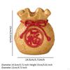 Lucky Bag Piggy Bank Money Statue Container Fengshui Ornament Storage