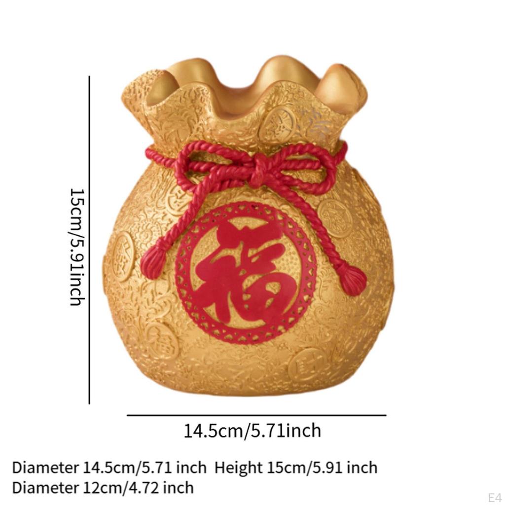 Šťastná taška Prasátko Peníze Soška Nádoba Fengshui Ornament Úložný prostor
