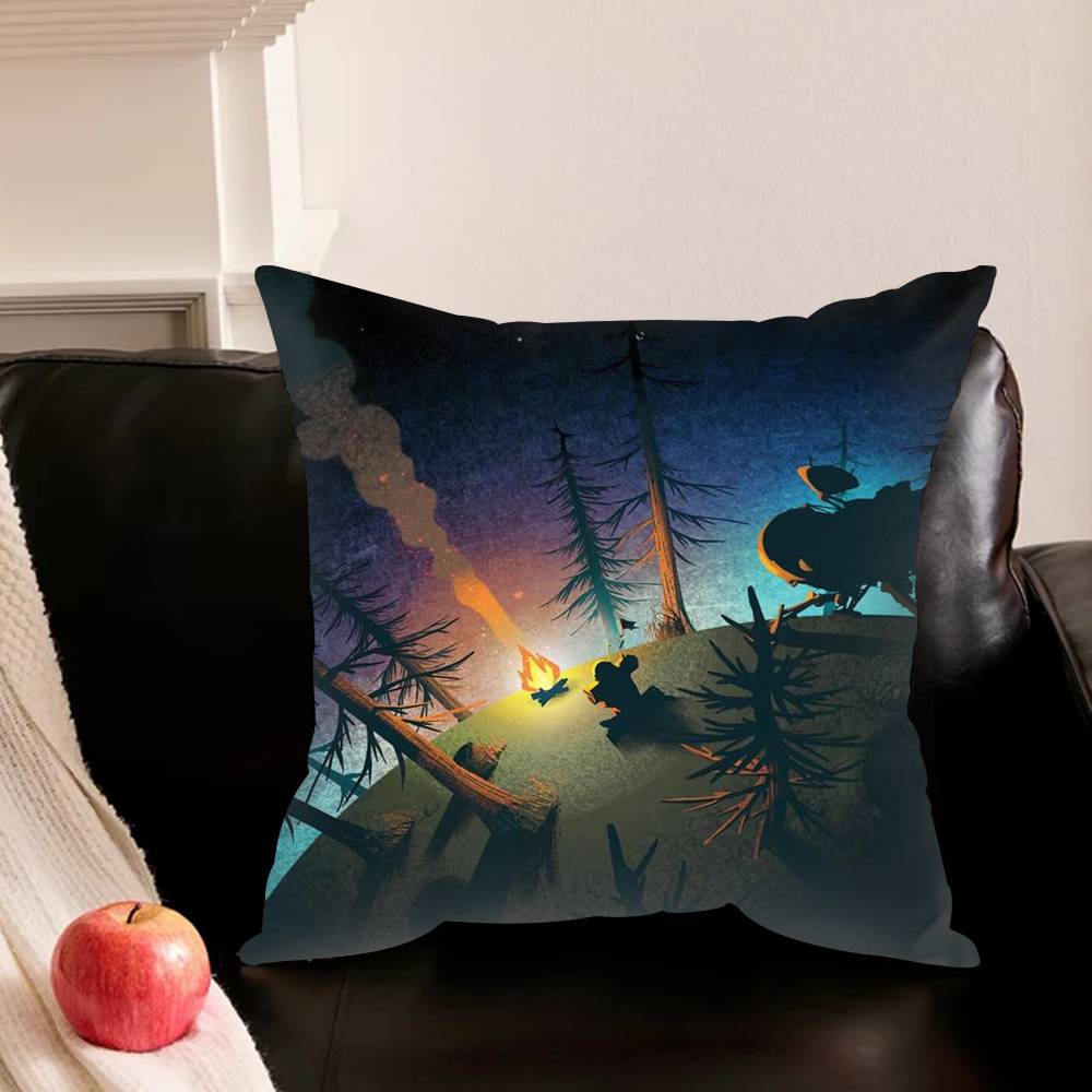 Game O-Outer W-Wilds Various Sizes Square Pillowcase For Car Home Bedchamber Decor
