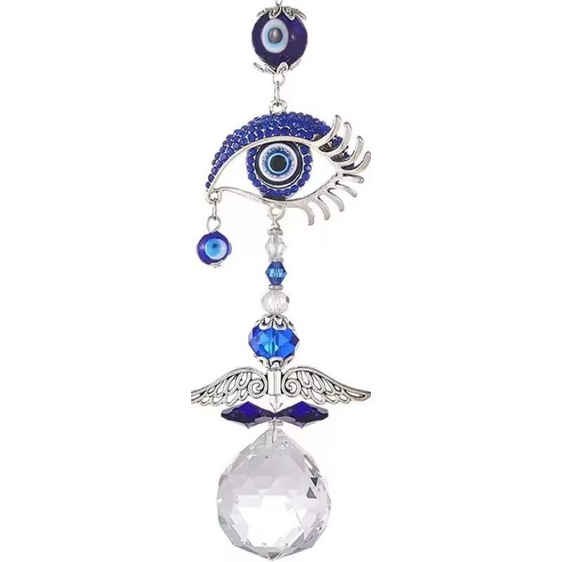 Turkish Blue Eyes Protection Ornament Wind Chimes Evil Eye Pendant Wall Hanging Home Dedroom Decoration Aesthetic Room Decor