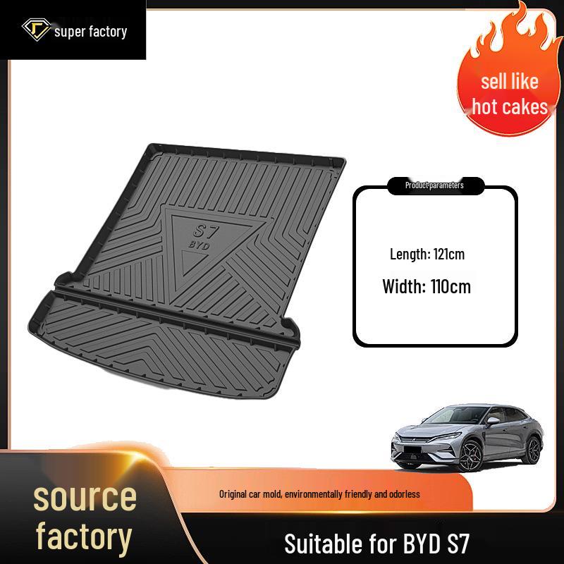 Waterproof, Wear-Resistant Trunk Mat for BYD Surui, S7, F3, E2, and E5 Cars