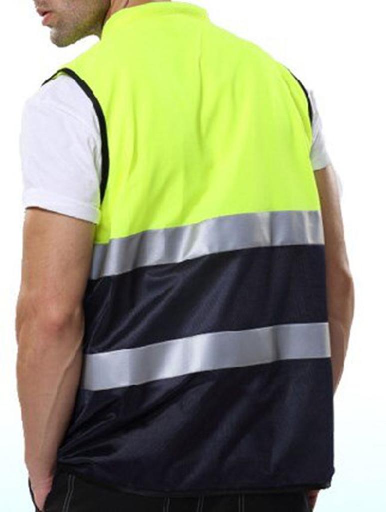 Construction Warning with Pocket Traffic Safety Jacket Reflective Waistcoat Working Clothes