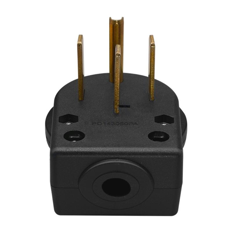 Heavy Duty 50Amp 125/250V 4 Poles Electrical Plug NEMA 14 50P PD1450PA For Commercial Dryers
