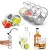 Crystal Clear Ice Cube Trays 4-Cavity Design for Kitchen and Bar Use