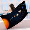 Solar System Planets Microfiber Printed Beach Towel Mountain Climbing Yoga Beach Swimming Running Absorbent Soft Towel
