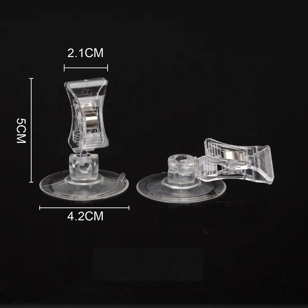 Clear Sucker Clamp Bathroom Wall Suction Cup Clip for Window Office Door Multifunctional ABS Home Mall Shop Smooth Surface Rack