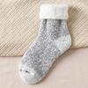 Women’s Extra Thick Fleece-Lined Terry Wool Socks - Warm, Cold Resistant Mid-Calf Snow Socks