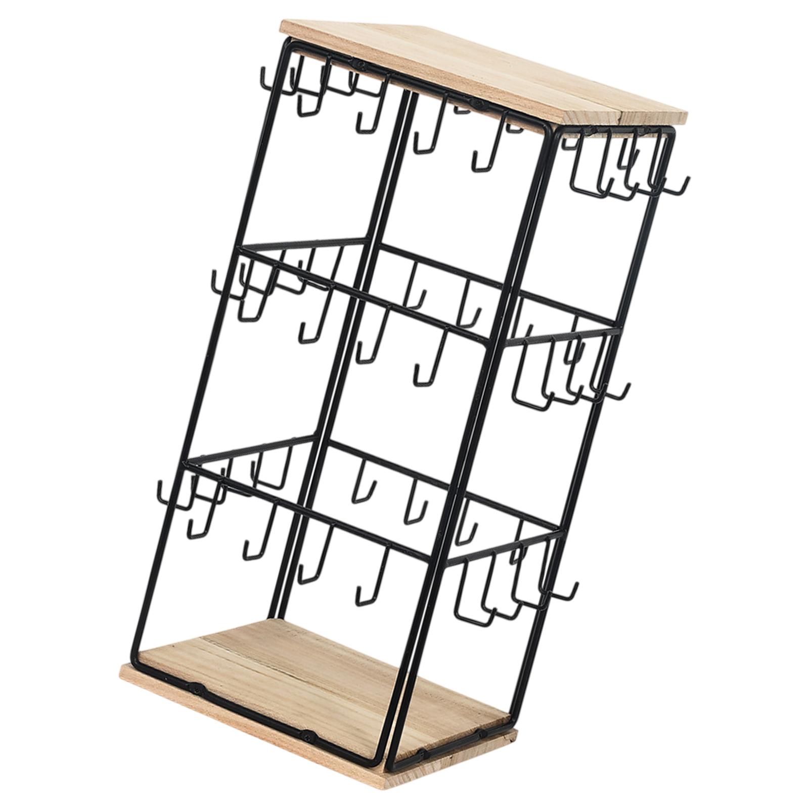 

Подставки-органайзеры для серег Стильная стойка для демонстрации серег 48 крючков Подставка-держатель для аккуратной организации ювелирных изделий 3