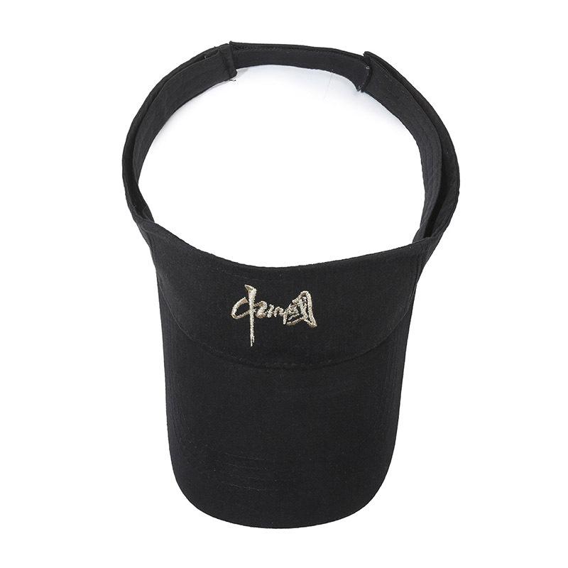 Embroidered Sunscreen Hat Summer Sun Hat for Men Women Running Sports Empty Top Hat