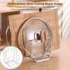 Space Saving Pot Lid Stand Rustproof Pot Lid Rack Durable Chopping Board Organizer