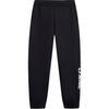 Lacing Letter Mid-Rise Cuffed Sports Pants Men Bottoms Black AKLTC35-1