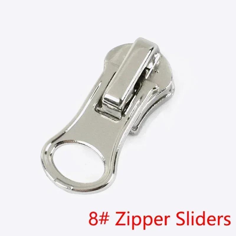 5/10/20Pcs 3# 5# 8# Zipper Slider for Metal Zippers Tapes Decorative Zips Head Pull Repair Kits DIY Garment Sewing Accessories