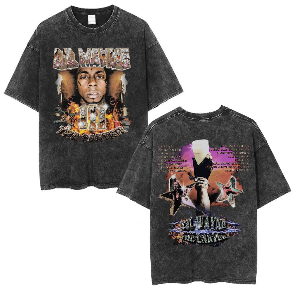 Washed Vintage Rapper Lil Wayne I Am Not A Human Being Graphic Tshirts Men Women Fashion Hip Hop Short Sleeve Oversized T Shirt
