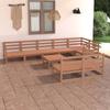Day and Night - Day and Night Garden Furniture 9 Pieces Honey Brown Solid Pine Wood