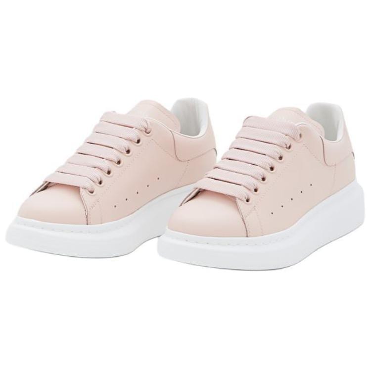 Alexander Mcqueen Oversized Larry Leather Sneakers 'Pink White' Women's 718139WHGP56856