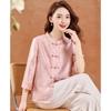 New Chinese Style Iridescent Jacquard Shirt