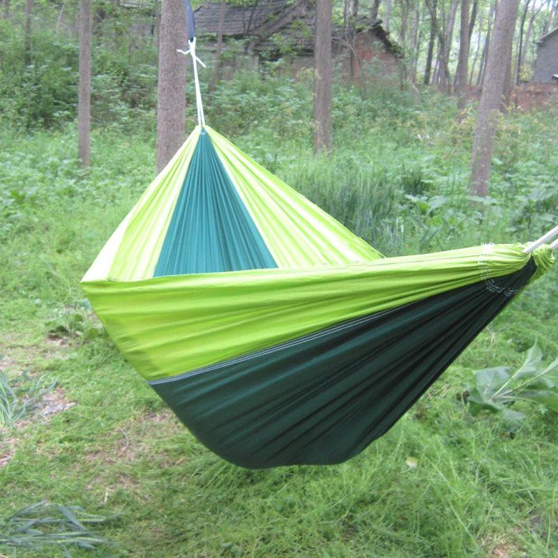 Outdoor Lightweight Parachute Fabric Double Hammock for Travel and Leisure