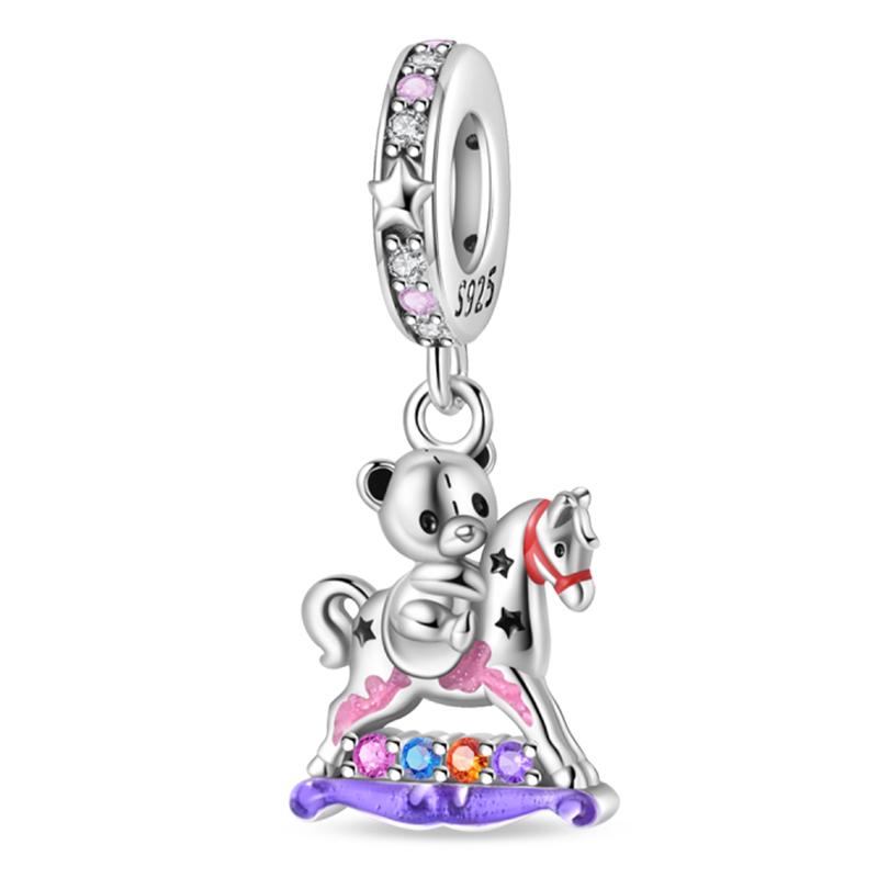 100% Copper Princess Dress Castle Witch Prince Dream Series Charms Beads Fit 3Mm Original Bracelets Diy Fine Jewelry Making