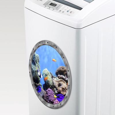 Wall Stickers Waterproof Turtle Sticker for Washing Machine Decoration GD