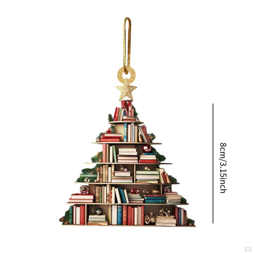 Car Rear View Mirror Pendant Christmas Hanging Ornament Dangling Acrylic Charm Decoration