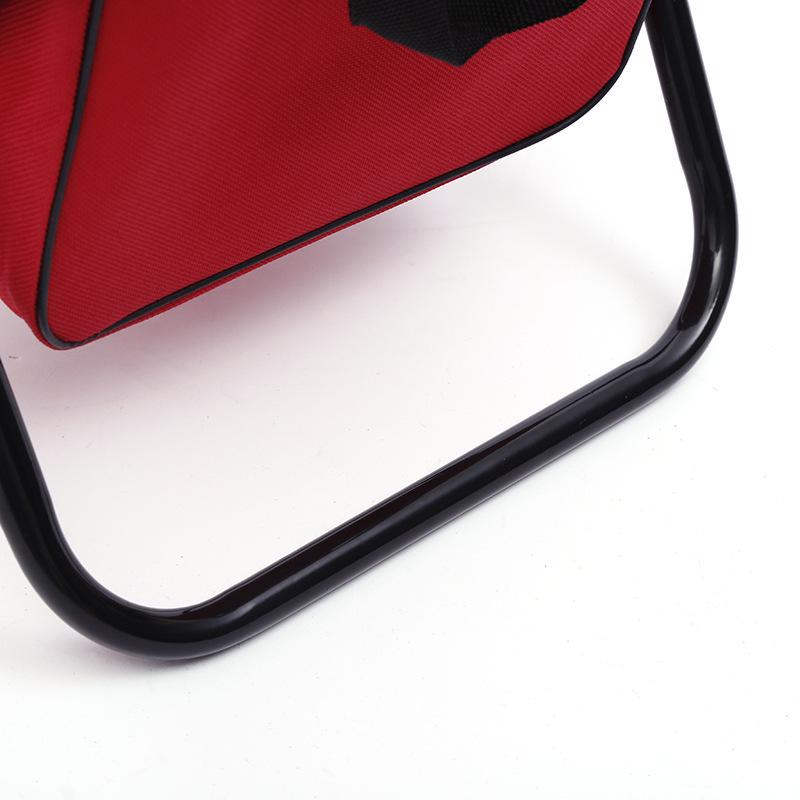 Przenośne Składane Krzesło Outdoorowe - Wielofunkcyjny Rozkładany Fotel i Ręczny Stołek z Nadrukowanym Logo