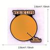 "Your Life This Moment" Balloon Brooch Health Badge Clothing Decoration Collar Pin