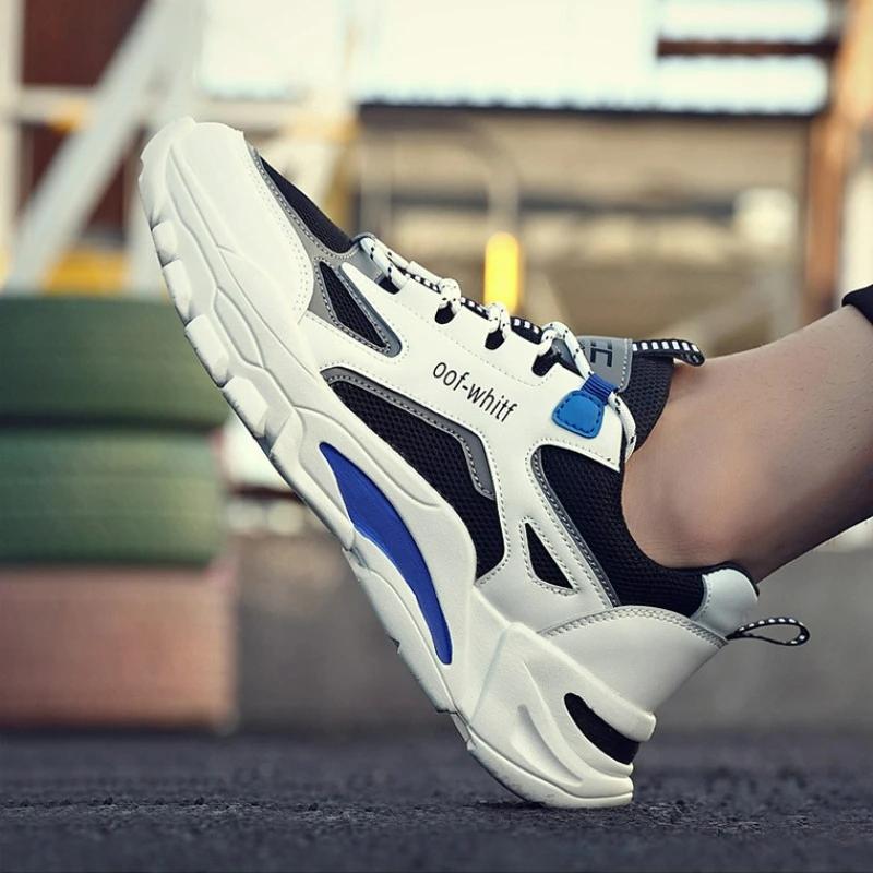 Men's Fashion Platform Breathable Running Shoes Lace-up Trainers Outdoor Luxury Basketball Shoes Tenis Masculino Mens Sneakers