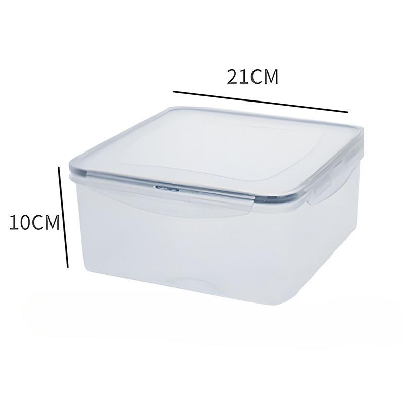 Kitchen Refrigerator Preservation Box, Household Square Plastic Box, Food Storage and Sealing Box