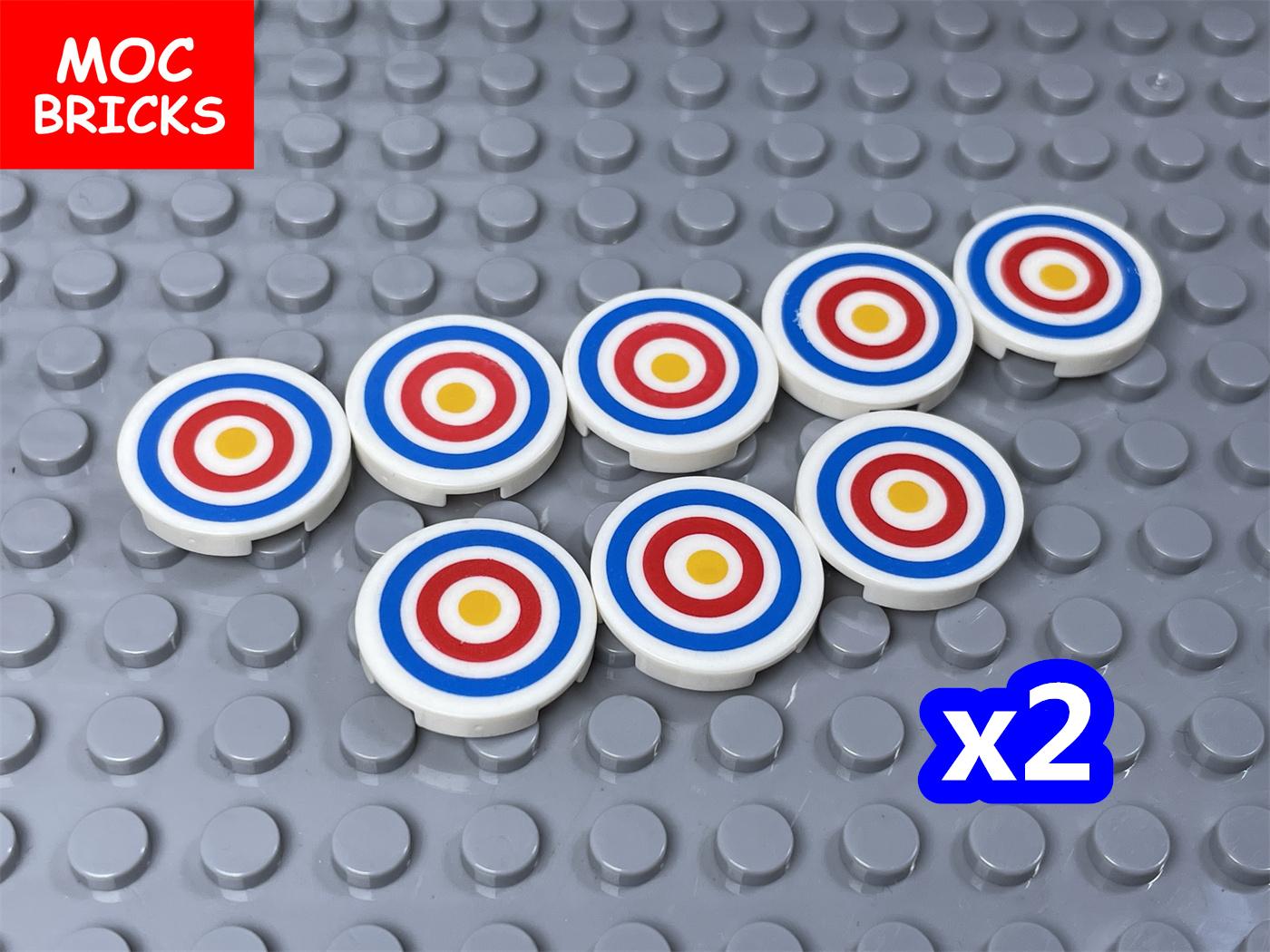 

16pcs MY OWN CREATION Blocks Target Printed Round Tile 2x2 Ideal For 4cm Figure Weapon Sword 14769 Add-Ons DO-IT-YOURSELF Assembled Building Blocks