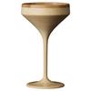 RIVERET Vessel Cocktail Glasses, Martini Size, 120ml, Pair, Bamboo, Dishwasher Safe, White/Brown, RV-111WB