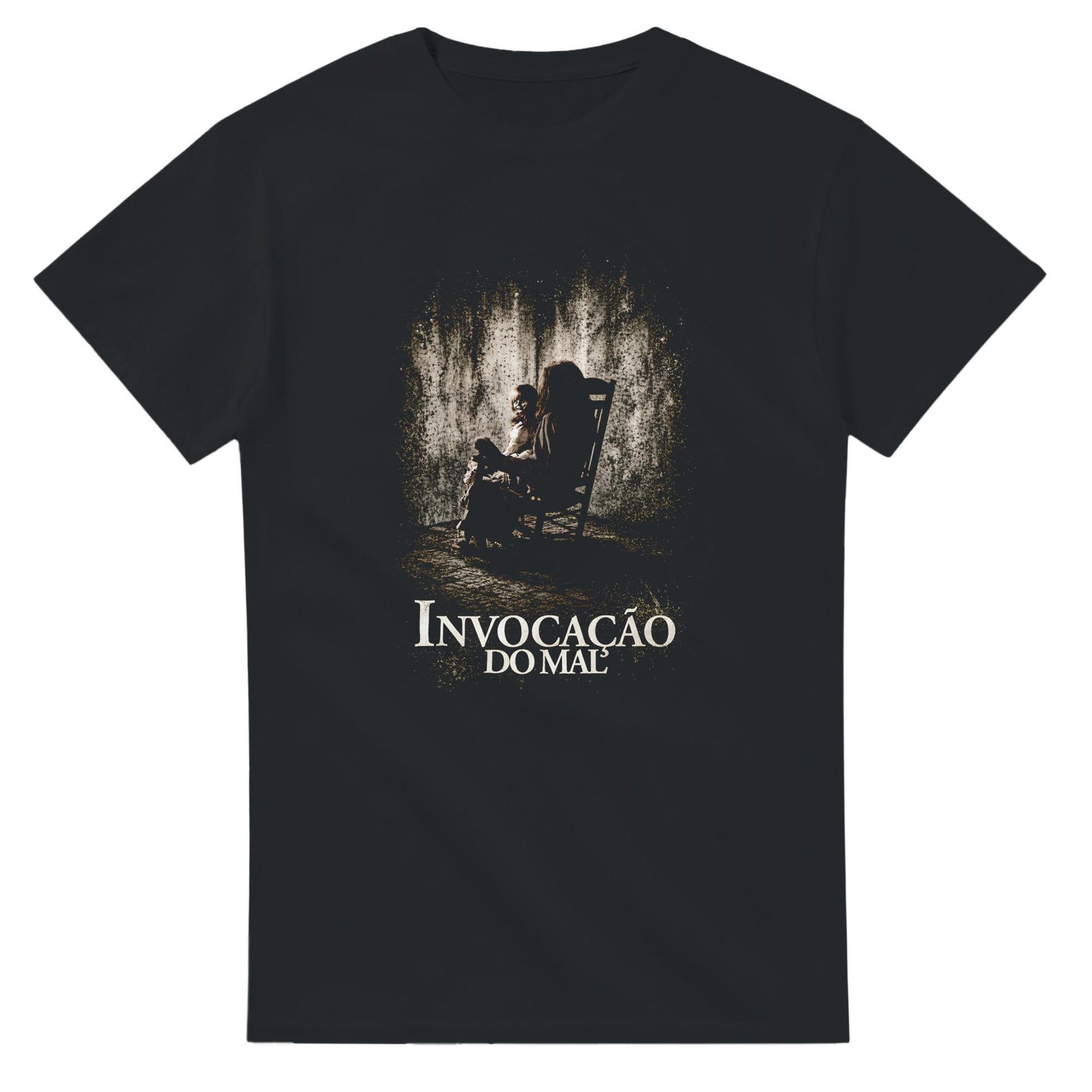 The Conjuring Halftone Heavyweight Unisex Crewneck T shirt | Gildan® 5000 2XL