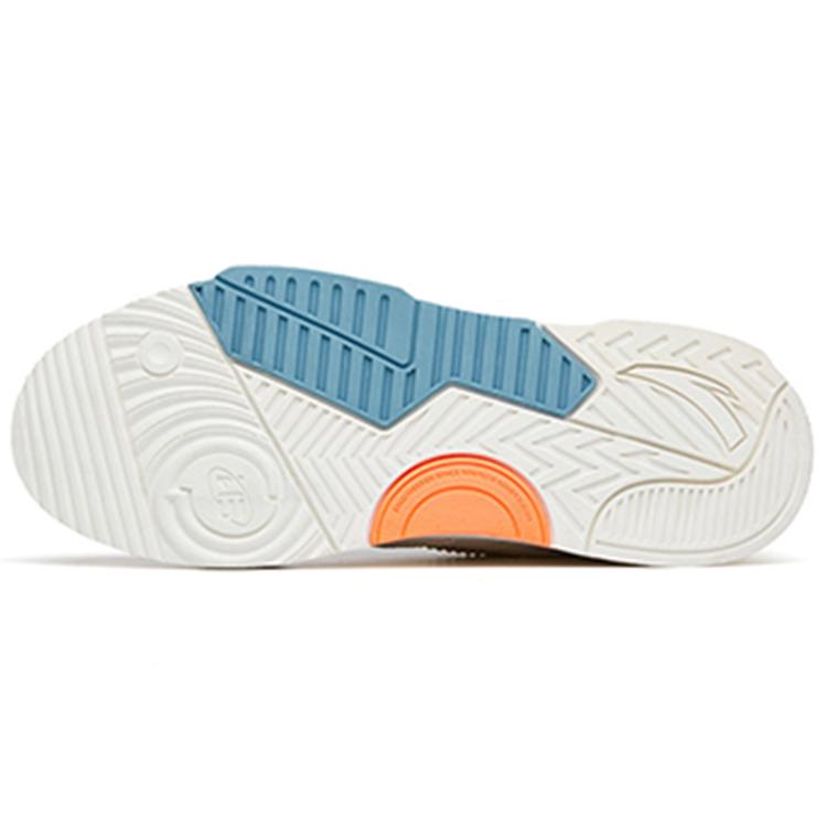 Anta Life Collection Slip Resistant Abrasion Resistant Low top Skateboard Shoes Men's White Blue 912238081-4