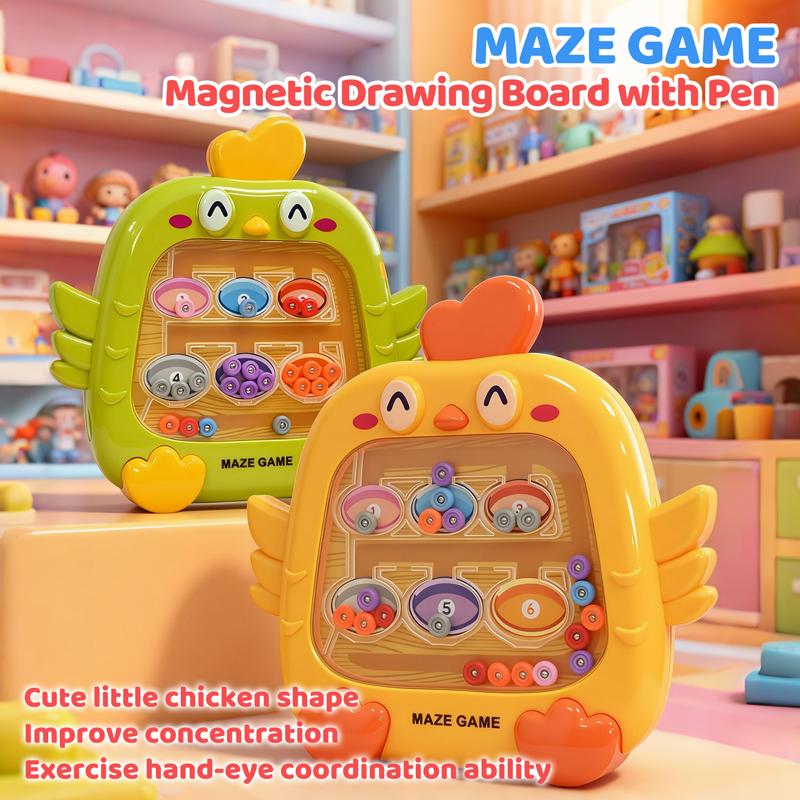 Montessori Sorting Games Magnetic Color Number Maze Board Pen Moving Bead Games Fine Motor Skills Educational Toys for Kids Gift