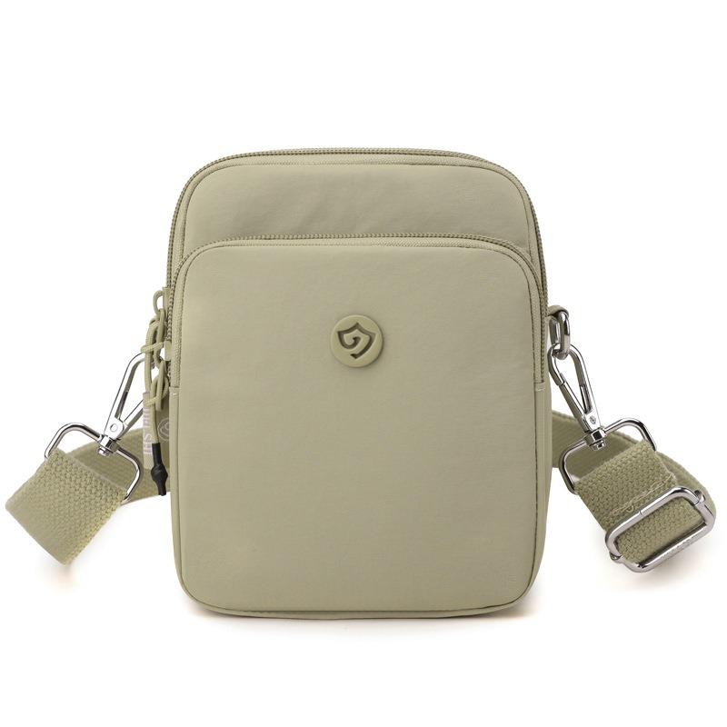 Casual Messenger Bag Women's Solid Color Vertical Small Bag Nylon Cloth New Fashion Mother Shoulder Bag Multi-layer Small Square Bag