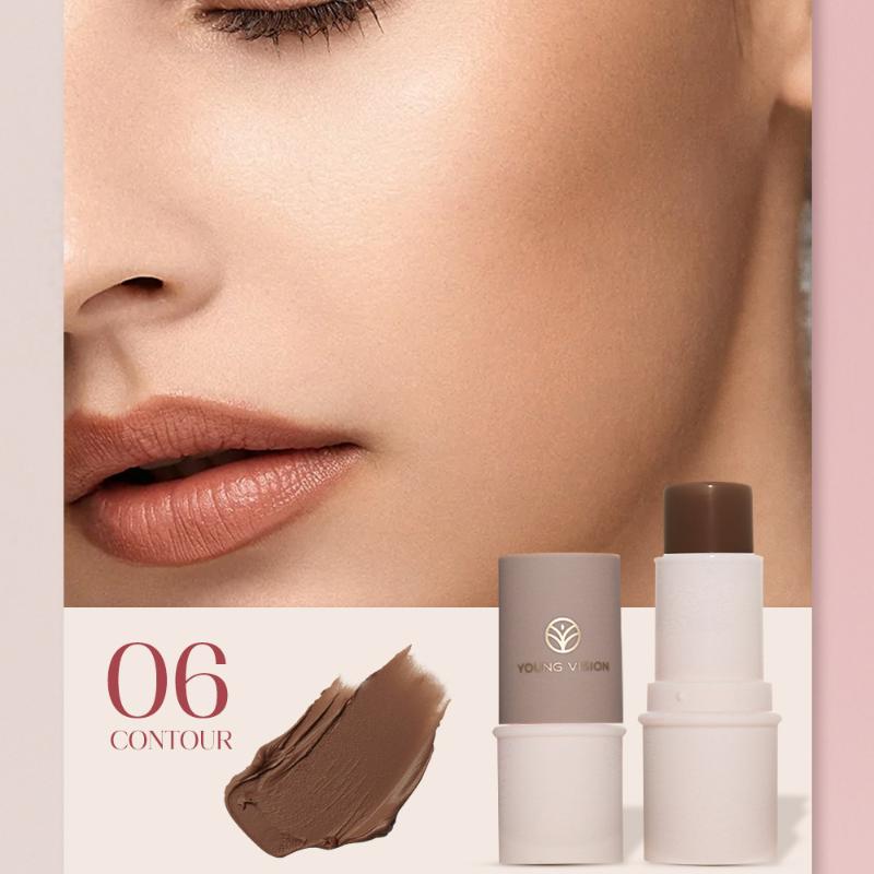 YOUNG VISION Multi-Purpose Makeup Stick 6 Colours Highlighter & Contour Balm Rouge & Matte Blush Stick Set